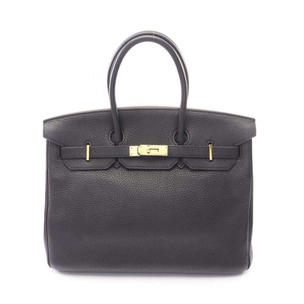 Hermes Birkin 35 Handbag, Leather, Togo Women's, Black